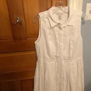 Neiman Marcus Sleeveless Buttondown Sundress